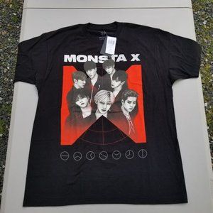 (Sale) New Monsta X K-pop music Graphic T-shirt sz Large